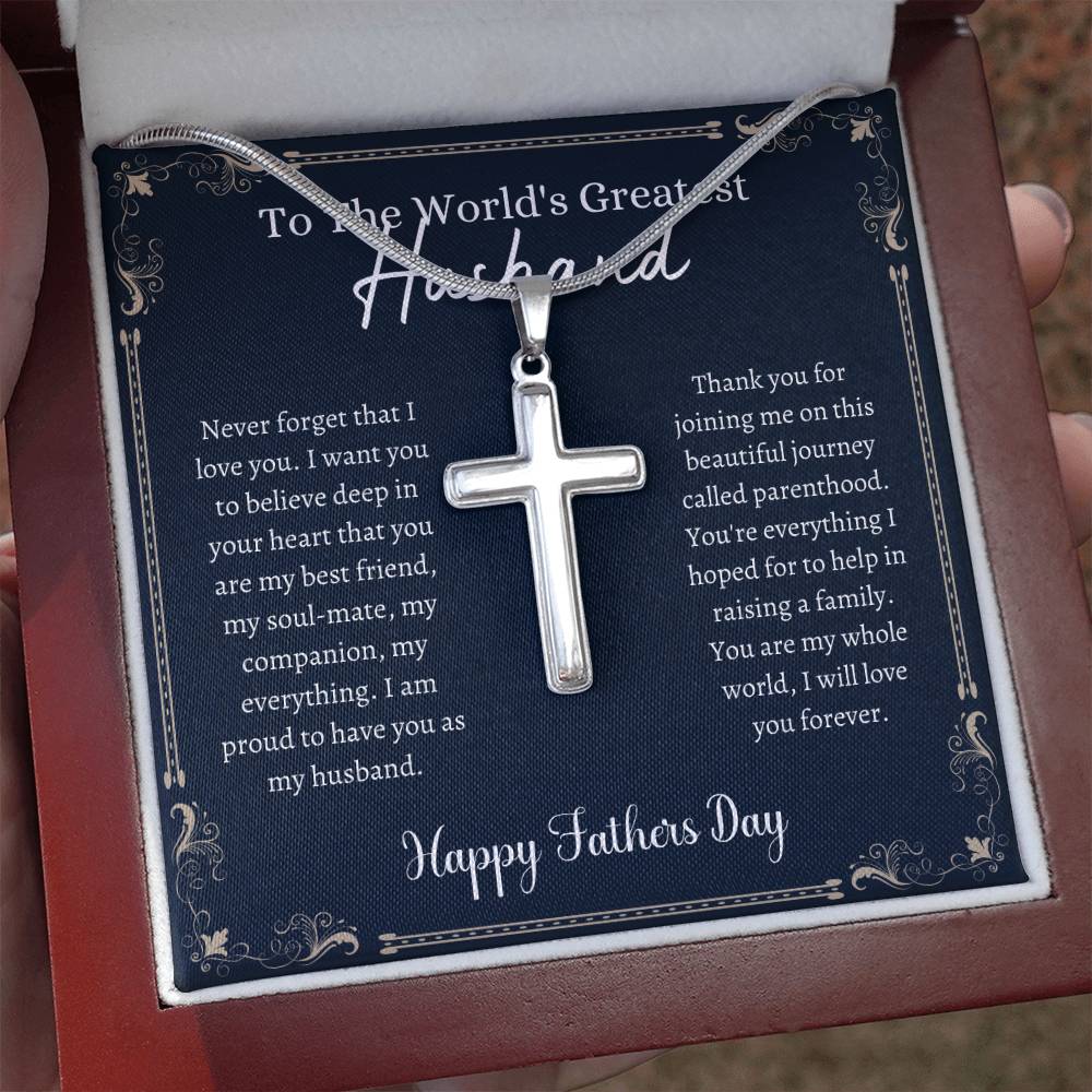 Greatest Husband - Father's Day - Cross Necklace